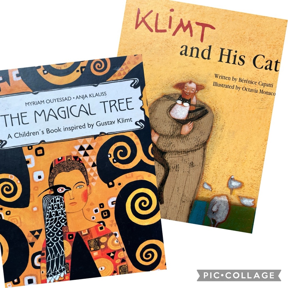 Gustav Klimt book set: “The Magical Tree” and “Klimt and His Cat” hardcover